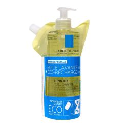 Huile lavante relipidante 400ml + éco-recharge 400ml