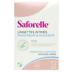 Lingettes intimes fraîcheur 10 sachets individuels