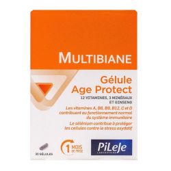 Multibiane Age Protect 12 vitamines 3 minéraux 30 gélules