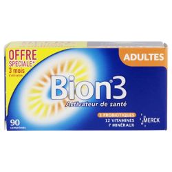 Bion 3 adultes activateur de santé 90 comprimés