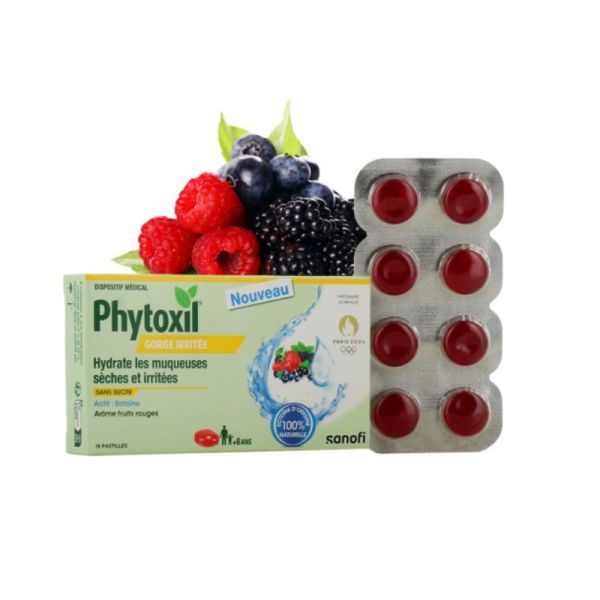 Phytoxil Pastilles Gorge Irritée - Arôme Fruits Rouges