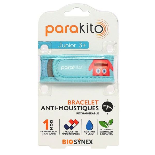 Bracelet anti-moustiques rechargeable Junior +3 ans Monstres avec 2 recharges