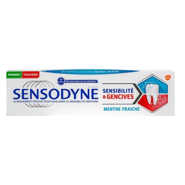 Sensibilité & gencives dentifrice menthe fraîche 75ml