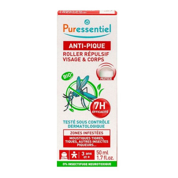 Roller répulsif visage et corps anti-pique 50ml