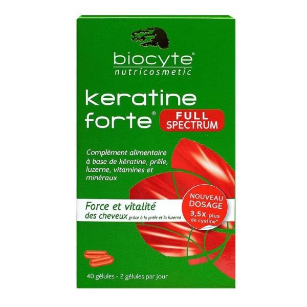 Keratine Forte full spectrum 40 gélules