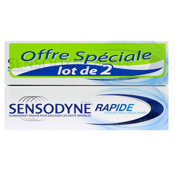 Dentifrice rapide 2x75ml